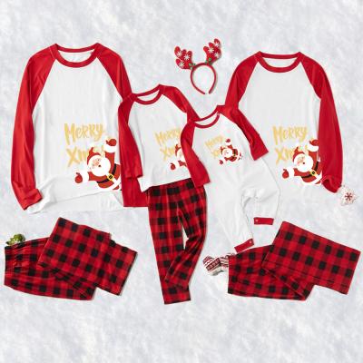 China QUICK DRY Suit Santa Claus Printed Kids Christmas Pajamas Family Parent-Child Daughter Son Mom Christmas Matching Pajamas Father QUICK DRY for sale