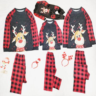 China 2021 New Christmas Familiar Matching Sleepwear Quick Dry Pajamas De Mujer Kids Pajamas Child Pijama De Navidad Women Pajamas For Fam for sale