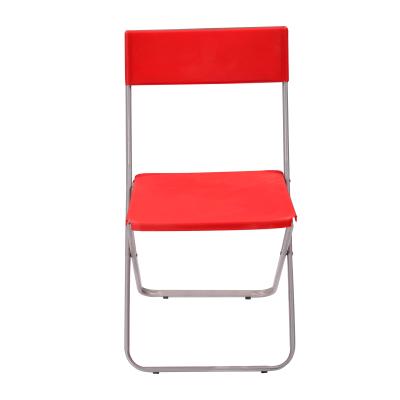 China Wholesale Leisure Foldable Cheap Plastic Frame Metal Folding Chair for sale