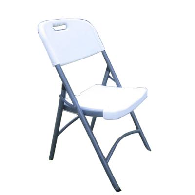 China Portable Outdoor Furniture Rattan Look Stackable Plastic Foldable Dining Patio Chair White Plastic Chair for sale