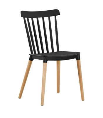 China High quality hard plastic dining plastic chair wholesale wooden plastic new cheap modern design for restaurant for sale