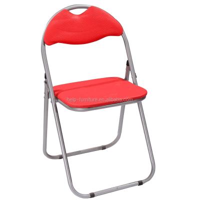 China Locker Room Collapsible Folding Chair Stuffed Lounge Chairs for sale