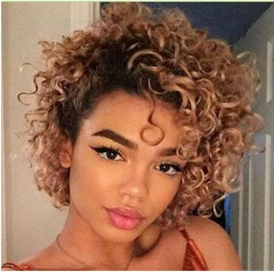 China Wholesale Kinky Curly Curly Lace Closure European Ombre Custom Curly Hair Brazilian Straight Hair Wig for sale