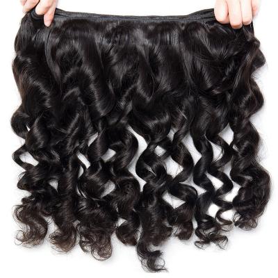 China Wholesale Custom Real Russian Brazilian Natural Women Extensions Loose Wave Enhanced Human Hair for sale