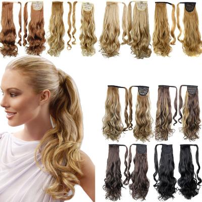 China Fashionable Korea Vendors U-tip Keratin Synthetic Ponytail Bundle Human Hair Extensions Wigs for sale