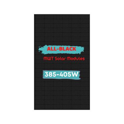 China Solar Power System Factory Direct Price Panel Full Stock All Black Bifacial Solar Panels for sale