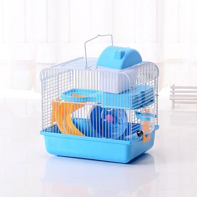 China Wholesale Breathable Double-Layer Large Castle Pet Hamster Cage Villa Pet Cage Luxury Hamster Cage for sale