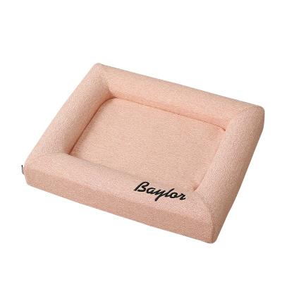 China New Breathable Deep Sleep Nest Dog Kennel Square Dog Bed Can Be Removed And Washed Warm Cat Nest Winter Pet Bed for sale