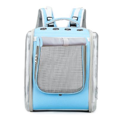 China New Cat Bag Space Viable Transparent Breathable Pet Backpack Foldable Eva Pet Bag for sale