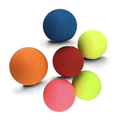 China Rubber + surlyn Matt Colored Golf Ball for sale