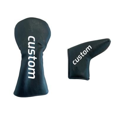 China Durable Custom Logo Cheap Price Golf Head Cover PU Leather Golf Club Headcover for sale