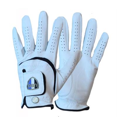 China Custom Embroidery Logo Cabretta Golf Gloves Soft Comfortable Feel for sale