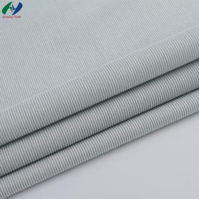 China Shaoxing Textile Supplier Custom Cotton Polyester Shrink-Resistant 66/34 Warp Knitting Rib Fabric For Clothes for sale