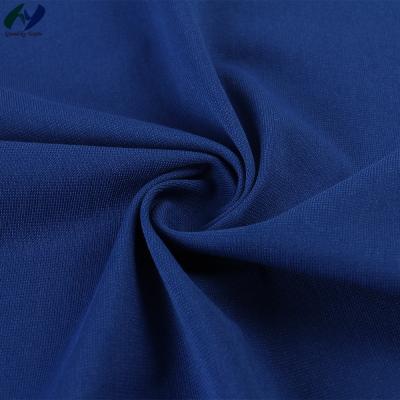 China China Mills Fabric Wholesale 34% / 66% Polyester Cotton Shrink-Resistant Warp Knitted Rib Fabric For T-Shirt for sale