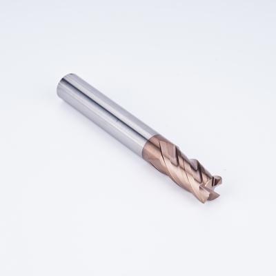 China Processing Solid Carbide 4 Flutes Taurus End Mill Corner Radius End Mill CNC Cut Bits Solid Carbide End Mill for sale