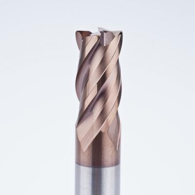 China Processing Solid Carbide 4 Flutes Taurus End Mill Corner Radius End Mill CNC Cut Bits Solid Carbide End Mill for sale