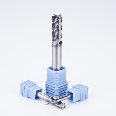 China Tungsten Carbide Flat Milling Tool Processing Square End Mills Coating For Steel for sale