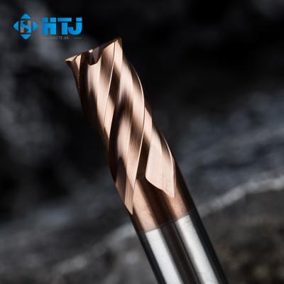 China High Precision Processing For Slot Milling Titanium Alloy Carbide End Mill 60 Machining Hrc Wide Application for sale