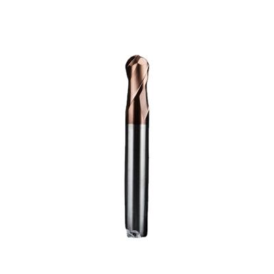 China Processing Good Reputation 2 Flute Milling Tools Cutter Carbide Ball Nose End Mill 8mm for sale