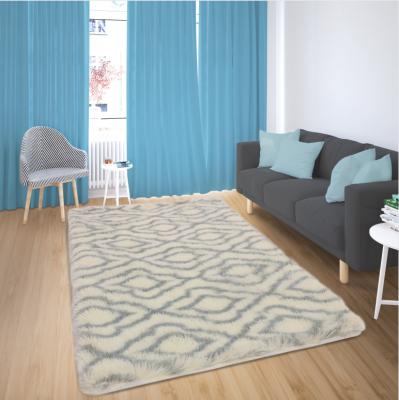 China Modern Minimalist Geometric Pattern Home Study Bedside Thickening Mat Living Room Carpet Simple Luxury Light Carpet Brush Covers for sale