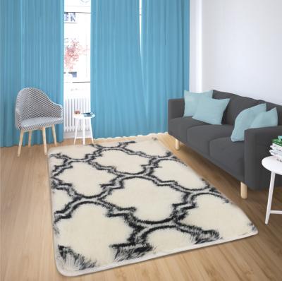 China Hot Selling Home Indoor Fur Shaggy Area Rug Anti Slip Super Soft Modern Shag Area Rug Smooth Blankets for sale