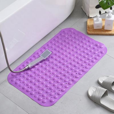 China Viable Design Non Slip Fashion Colorful Machine Washable Bath Mat Shower Massage Mat Bathroom Tub Mat for sale