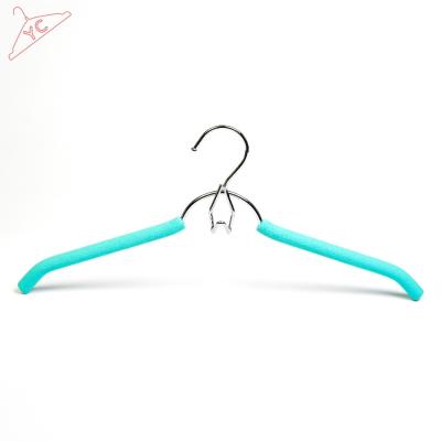 China Durable EVA Foam Padded Wire Metal Wire Trouser Hanger for sale