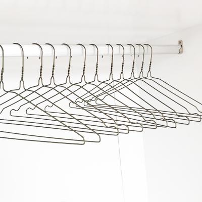 China YC durable cheap wholesale goldtone metal wire hanger dry cleaner wire hanger for sale