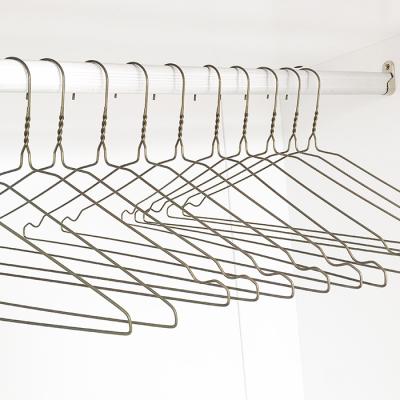 China Durable Cheap Wholesale YC Powder Coated Laundry Wire Hangers for sale