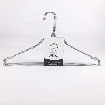 China Unique Cheap Colorful Metal Hanger / Eco - Friendly Space Saving Metal Hanger for sale