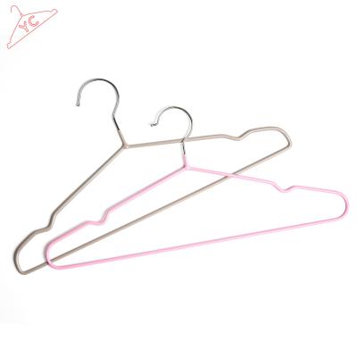 China Durable PVC Coated Metal Clothes Hanger for sale