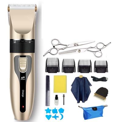 China Men Commercial Rechargeable Electric Shaving Machines Beard Trimmer Barber Cordless Hair Trimmer Professional with Hair Trimmer Kit for sale