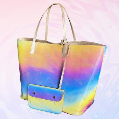 China Yzora Waterproof 2021 New Design Designer Fashion Trends Tote Handbag 3pcs Luxury Ladies Women Handbags And Purses for sale