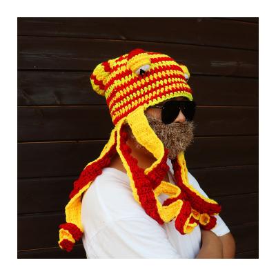 China Qiu Dong Foreign Trade New Creative Handbook Casual Fancy Hip-hop Hat Octopus Octopus Wool Knitting Hat for sale