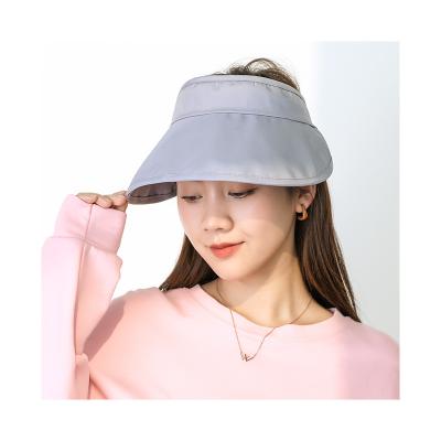 China Breathable Sun Visor Hats Mens Womens Visor Adjustable UV Protection Tops Summer Air Vacuum Solid Sports Tennis Golf Sunscreen Running Hat for sale