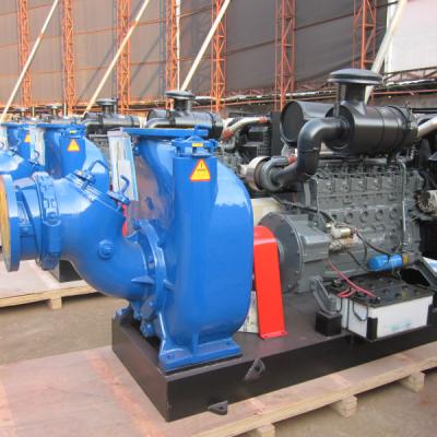 China Drinking Water Treatment 10 Inch Diesel Driven Centrifugal Pump Self Priming Waste Sewage Pump For Sale for sale