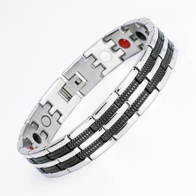 China Casual / Sporty 316L Stainless Steel Magnetic Bracelet For Wrist Pain for sale