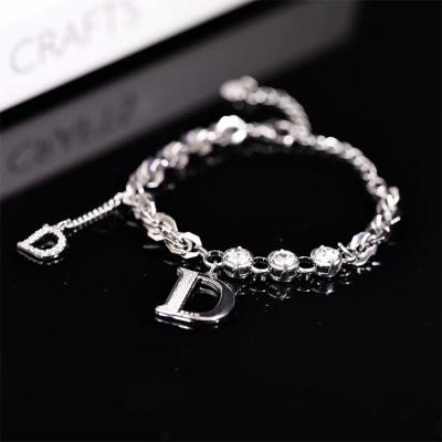 China CHENGYI 2021Hip Letter Hop Fashion Jewelry Bracelet With Charms The Letter Luxury Bracelet For Women for sale