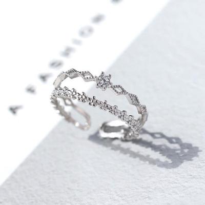 China FASHIONABLE Korean style small fresh flowers similar to lace up ring fashion opening ring. for sale