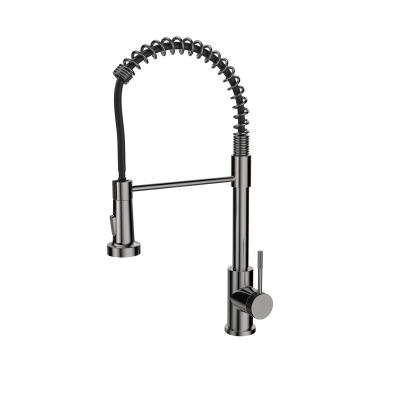 China Faucets Competitive Price Metered Single Handle Pull Out Faucets SS304 Kitchen Faucet Hot And Cold Water In Kaiping China for sale