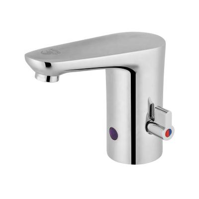 China Sense Faucets China Factory Hot Cold Water Touchless Automatic Chrome Bathroom Sensor Brass Water Faucet for sale