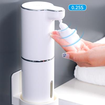 China PC PP Material Battery Operated Automatic Hand Soap Foaming Soap Dispenser ABS LiquidFoaming Free Sensor for sale