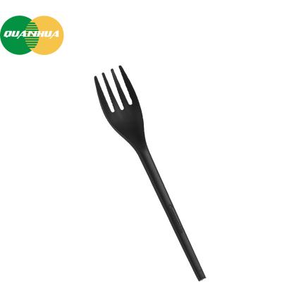 China BPA ECO Source PLA Disposable Cutlery Spoon Free Fork Set Compostable Biodegradable Utensil for sale