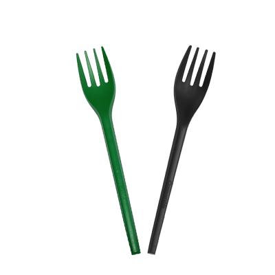 China Disposable Bulk Pack Recyclable PLA Cutlery Fruit Fork Set Compostable Disposable Cutlery for sale