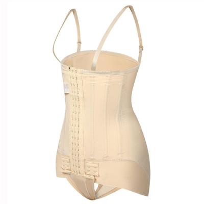 China Antibacterial Custom Fullbody Shapewear With Steel Adjustable Post Surgery Shapers Fajas Colombianas Gaiters Straps Corset Bone Waist Trainer for sale