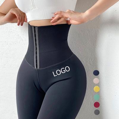 China Dropshipping Antibacterial Slimming High Plus Size Leggings Waist Trainer Women Shapewear Workout Fitness Leggings for sale