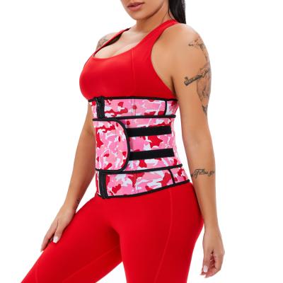 China Antibacterial Custom Color Logo Cheap 4 Color Adjustable Compression Belt Women Workout Neoprene Belly Waist Trainer for sale