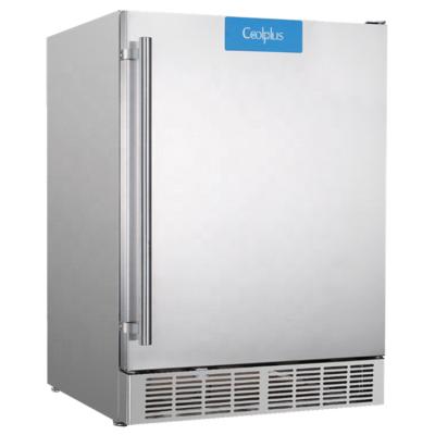 China Single-Temperature Built In Refrigerators 160L / 5.6 Cu.ft Outdoor Refrigerator Stainless Steel Factory Price for sale