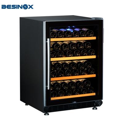 China Household 46 Bottles Fan Red Wine Cooler One Temperature Cooling Chamber for sale