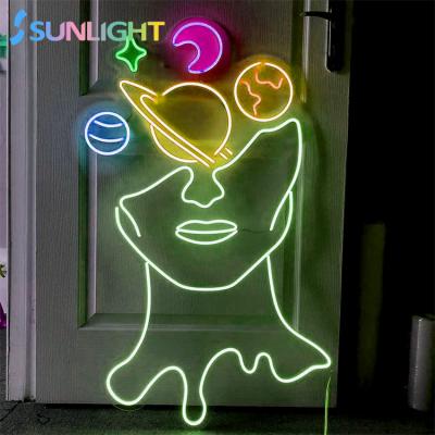 China Hot Sales Eco-friendly Support OEM Sign Luminous Sunlight Neon Sign Anime Neon Sign Led Lights Custom Decoration Electronic Signs for sale